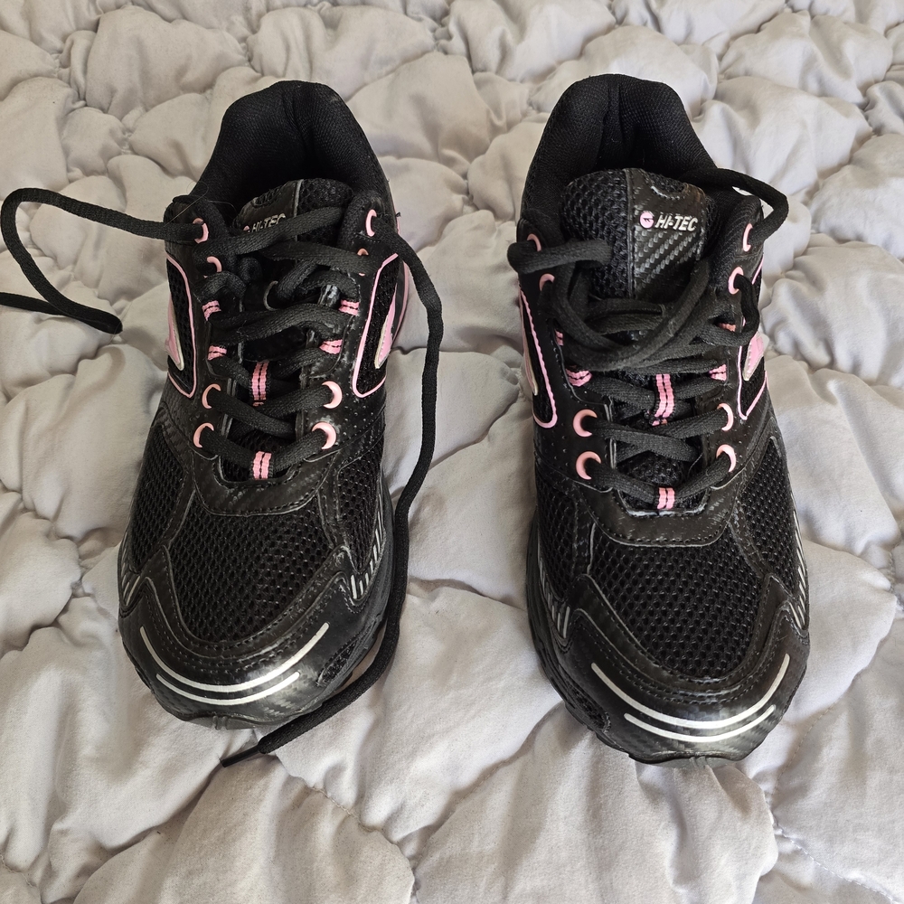 New- Hi-Tec Black and Pink Athletic Shoes - Picture 2 of 5